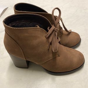 Brown booties in size 6.5